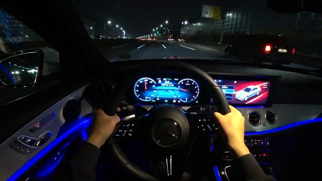 2021 Mercedes Benz E250 Avangarde POV Night Drive