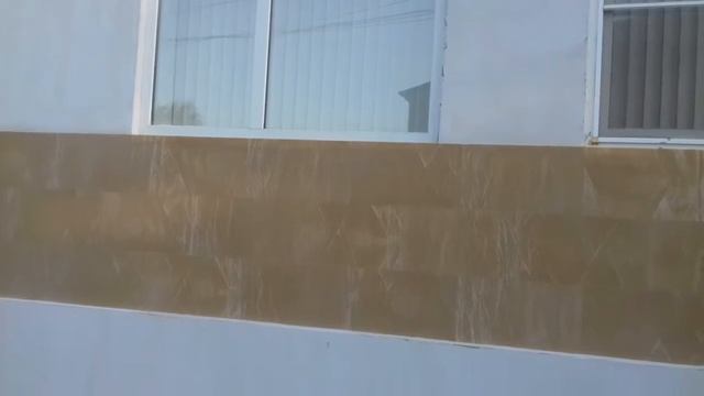 Новоалександровский гибкий камень, монтаж на фасад без шва. смотреть онлайн