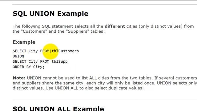 Lesson 25 SQL UNION MySql Basic to Advance Toturails Sahalsoftware смотреть онлайн