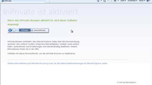 Mit InPrivate im Internet Explorer spurenlos im Internet - TUTORIAL смотреть онлайн