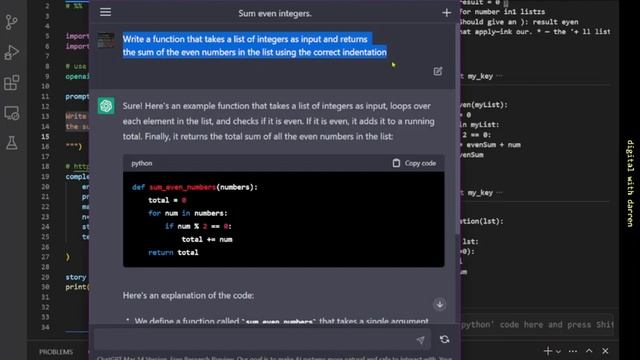chatGPT openai with python inside look смотреть онлайн