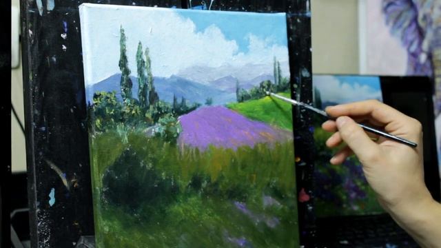 Прованс картина маслом с нуля смотреть онлайн