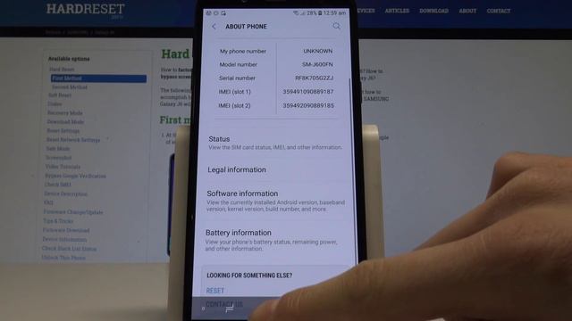 How to Find IMEI Number in Samsung Galaxy J6 - Check Serial Number смотреть онлайн
