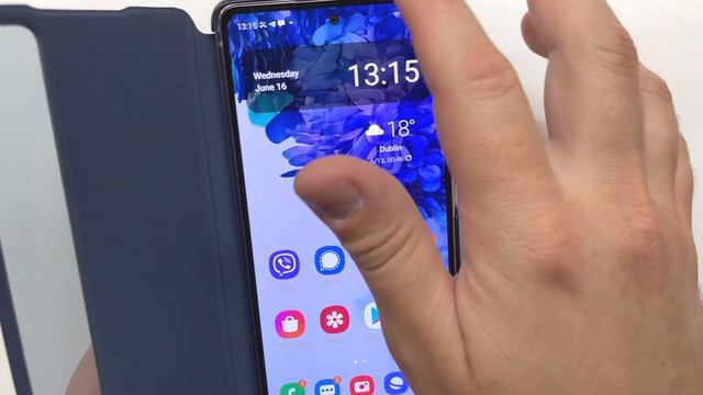 Samsung Galaxy S20 FE Incoming Call in Smart Clear View Cover Case смотреть онлайн