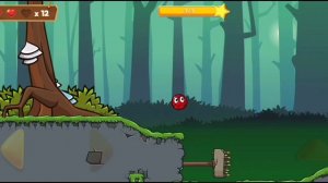 Несносный Красный Шар В Джунглях. Игра Red Ball. Красный Шар против Черного Квадрата И Монстров. #1