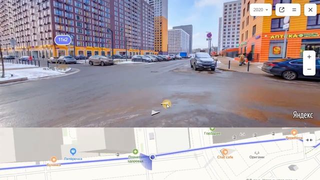 Строим маршрут от метро до точки на Яндекс-панорамах смотреть онлайн