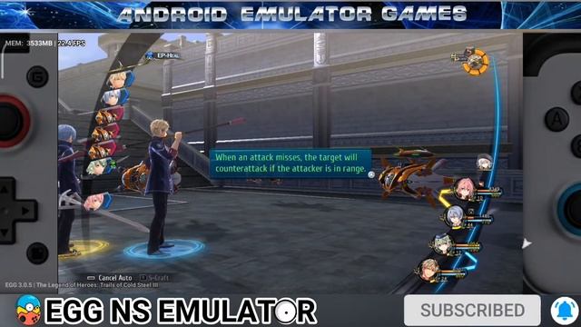 EGG NS 3.0.5 Game The Legend of Heroes: Trails of Cold Steel 3 Test with settings смотреть онлайн