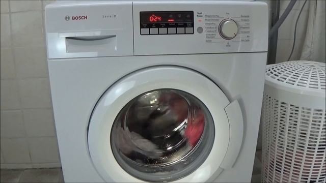 BOSCH WAB28220 washing machine, mix rapid wash 30 degrees program test example movie #340 смотреть онлайн