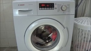 BOSCH WAB28220 washing machine, mix rapid wash 30 degrees program test example movie #340