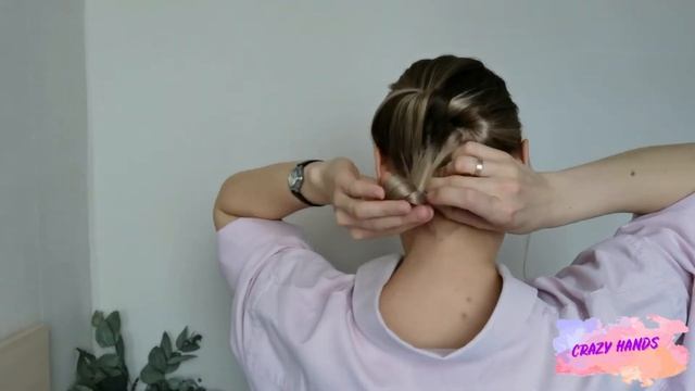 Видео. Простая красивая прическа из хвоста и жгута на каждый день смотреть онлайн
