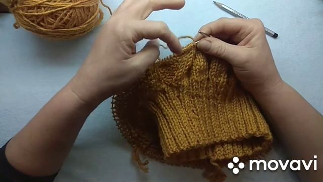 Манишка спицами.#Манишка без ростка#/Манишка для начинающих/ смотреть онлайн