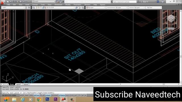 AutoCAD 3D House Making 2019 | Part 4 | By Naveedtech смотреть онлайн