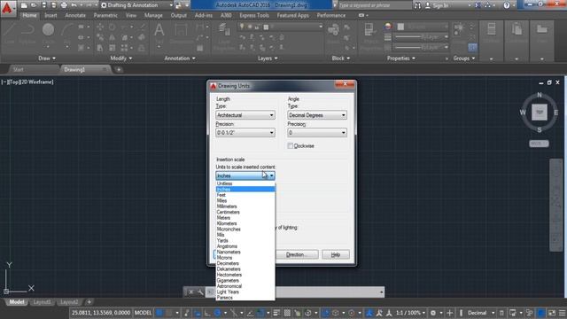 Autocad 2016: How To: Set Up The Units Lesson 1 смотреть онлайн