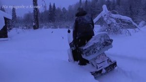 На буране до первой избы. Рыбалка. Поход на лыжах. 1/3.