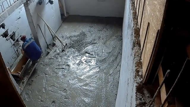 Заливка пола в подвальном помещении. #14 смотреть онлайн