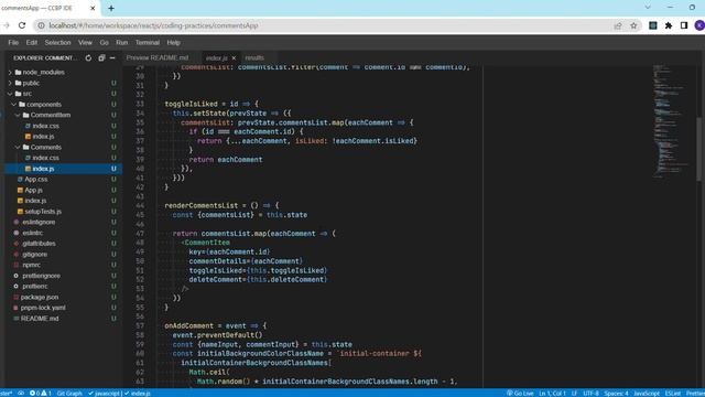 CODING PRACTICE 16 | COMMENTS APP | REACT JS | CCBP 4.O | CCBP| смотреть онлайн