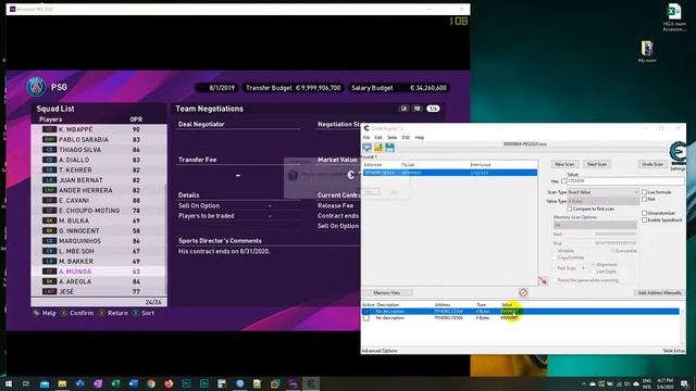 EFootball PES 2020 Hacked Master League Money by Cheat Engine смотреть онлайн