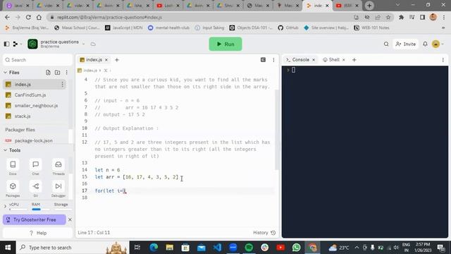 marks and competition dsa javascript | full stack software developer learn coding #codermasaiwala смотреть онлайн