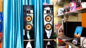 F&D T-88X 30000watts PREMIUM  DUAL TOWER SPEAKER SOUND TEST/BASS TEST IN HINDI