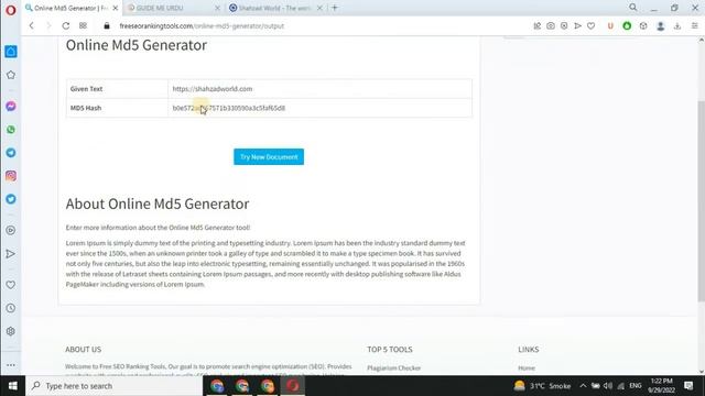 Online Md5 Generator Online || Free SEO Ranking Tools смотреть онлайн