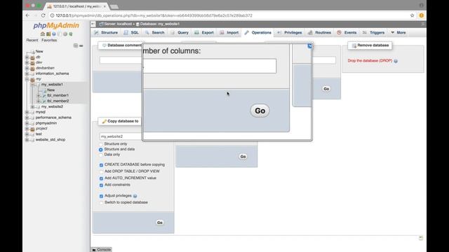 สอนใช้ XAMPP : การแก้ไขชื่อและการคัดลอก database บนโปรแกรม phpmyadmin смотреть онлайн