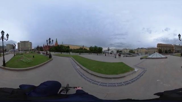 5K Moscow Bike Ride 360° VR Video - Kremlin - Red Square - Air Bridge