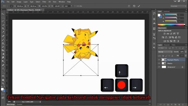 Cara Membuat Efek Bayangan Refleksi Di Adobe Photoshop CS6 (Bahasa Indonesia) #Tutor 7 смотреть онлайн