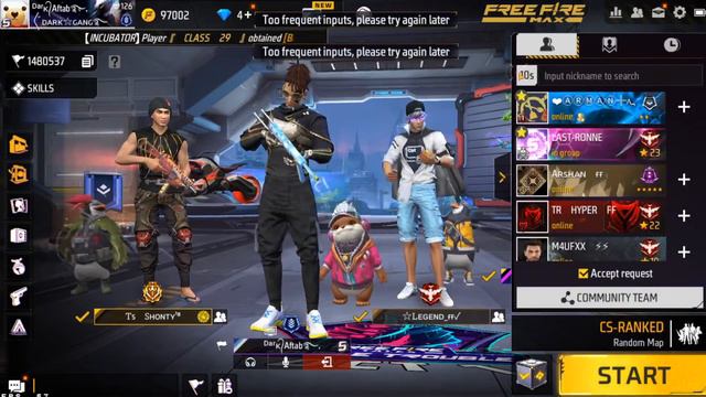FREE FIRE LIVE || CS RANK PUSHING LIVE || @DARK ALT FF смотреть онлайн