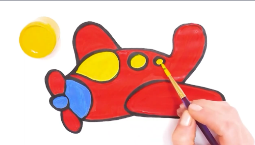 Как нарисовать Самолет поэтапно детям смотреть онлайн