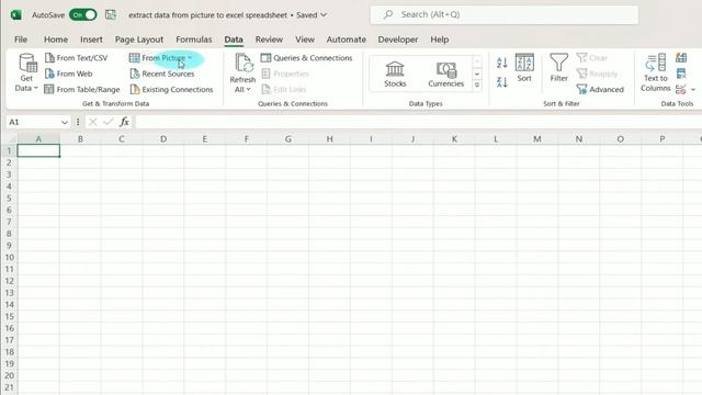 How To Extract Data From A Picture To Excel On PC, IPhone Or IPad