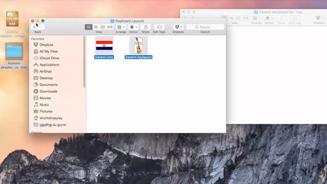 KARENNI KEYBOARD & FONT FOR MAC OS X