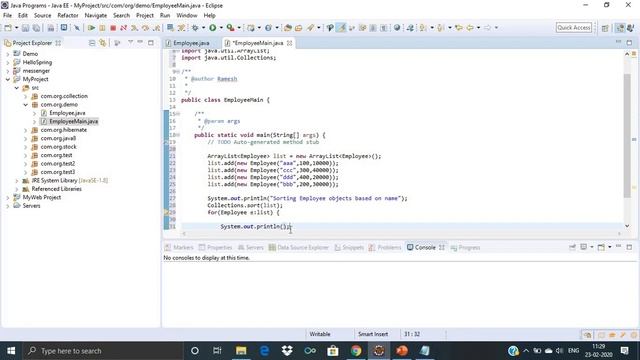 JAVA FAQ # 90 || Sorting Objects Using Comparable & Comparator interfaces in java смотреть онлайн