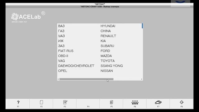 Диагностический сканер Автоас Скан