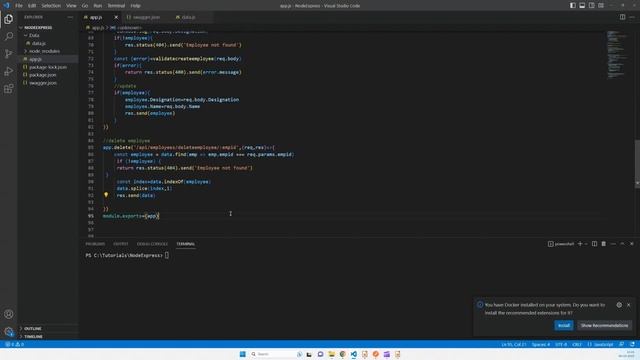 Video 7 : Express Delete request смотреть онлайн
