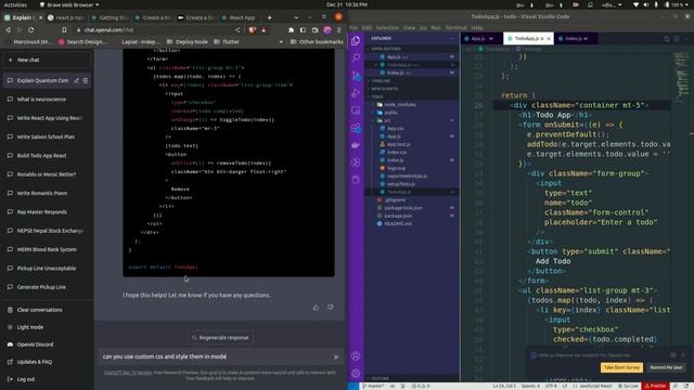 End for Programmers? ChatGpt Creates a React App #chatgpt смотреть онлайн
