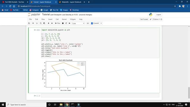 Matplotlib Tutorial Hindi Part 05 : Colors And Bar Charts / Bar Graph смотреть онлайн