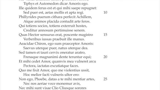 Ovid's Art of Love Book 1, part 1 /Ars Amatoria Ovidii "Siquis in hoc artem populo non novit amandi смотреть онлайн