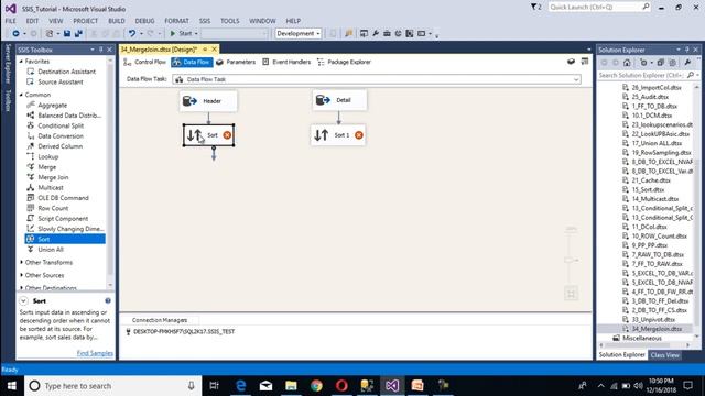merge join transformation in ssis | merge join in ssis | ssis interview |ssis tutorial part 34 смотреть онлайн