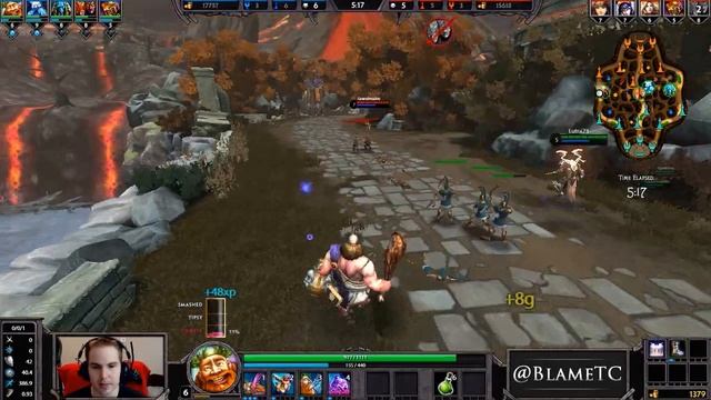 Smite Moba Gameplay - Bacchus смотреть онлайн