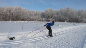 Как научиться кататься на лыжах классикой часть 2