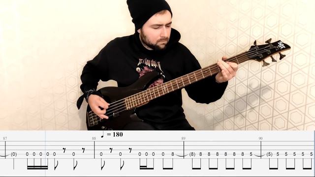 As I Lay Dying - Through Struggle Bass Cover (Tabs) смотреть онлайн
