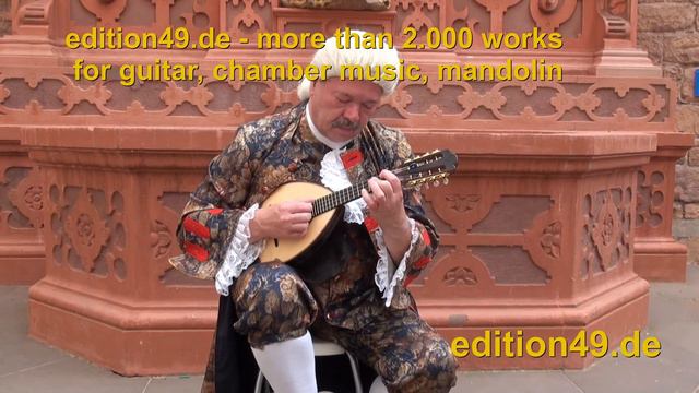Bach Schumann Prelude BWV 1007 Detlef Tewes Mandolin Harpsichord смотреть онлайн