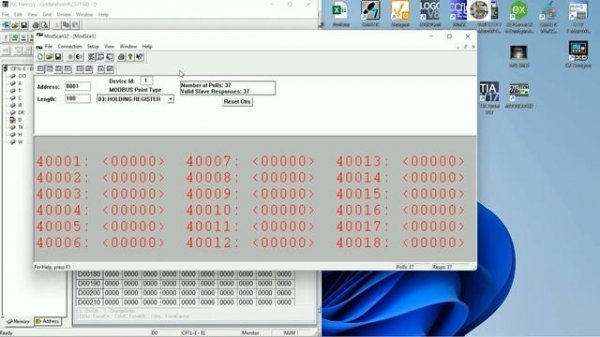 PLC S7-1500 Modbus TCP IP full tutorial
