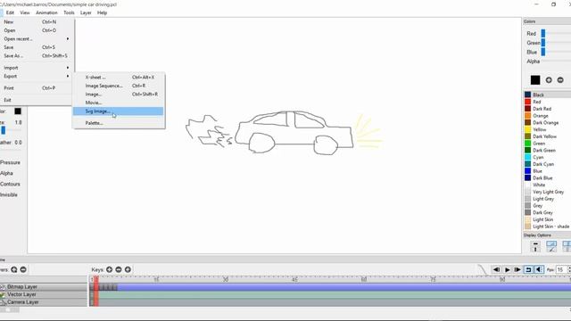 Pencil2D: Saving And Exporting A Project