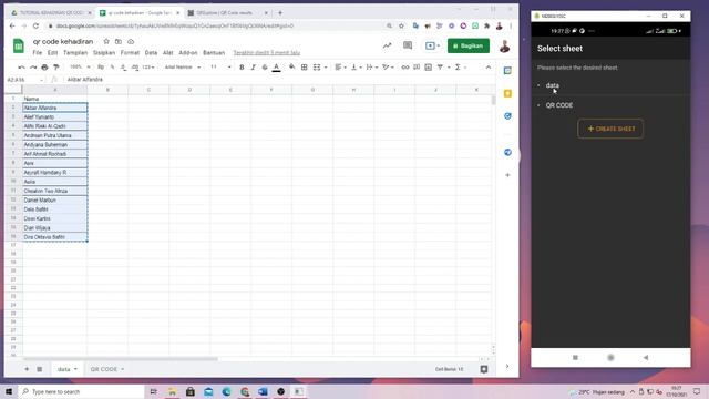 CARA MUDAH MEMBUAT ABSEN QR CODE смотреть онлайн