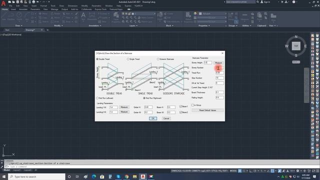 AUTOCAD AUTOMATIC SECTION OF STAIRCASE-(YQARCH PLUGIN) смотреть онлайн