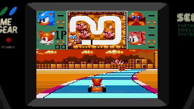 Sonic Drift (Sega Game Gear) Gameplay Part 2 (Yellow Chaos Emerald GP) смотреть онлайн