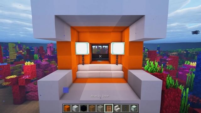 ⛏️ 마인크래프트 쉬운 건축 강좌 :: ? 거대한 열대어 모양 잠수함 만들기 ? [Minecraft Huge Tropical Fish Submarine Tutorial] смотреть онлайн