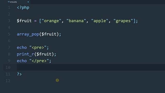 PHP Array_pop & Array_push Tutorial in Hindi / Urdu смотреть онлайн