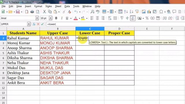 Calc Change Case - Uppercase, Lowercase and Proper Case | Change Case of Text in Libreoffice calc смотреть онлайн
